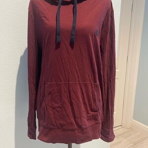 Burgundy Hoodie with Front Pocket